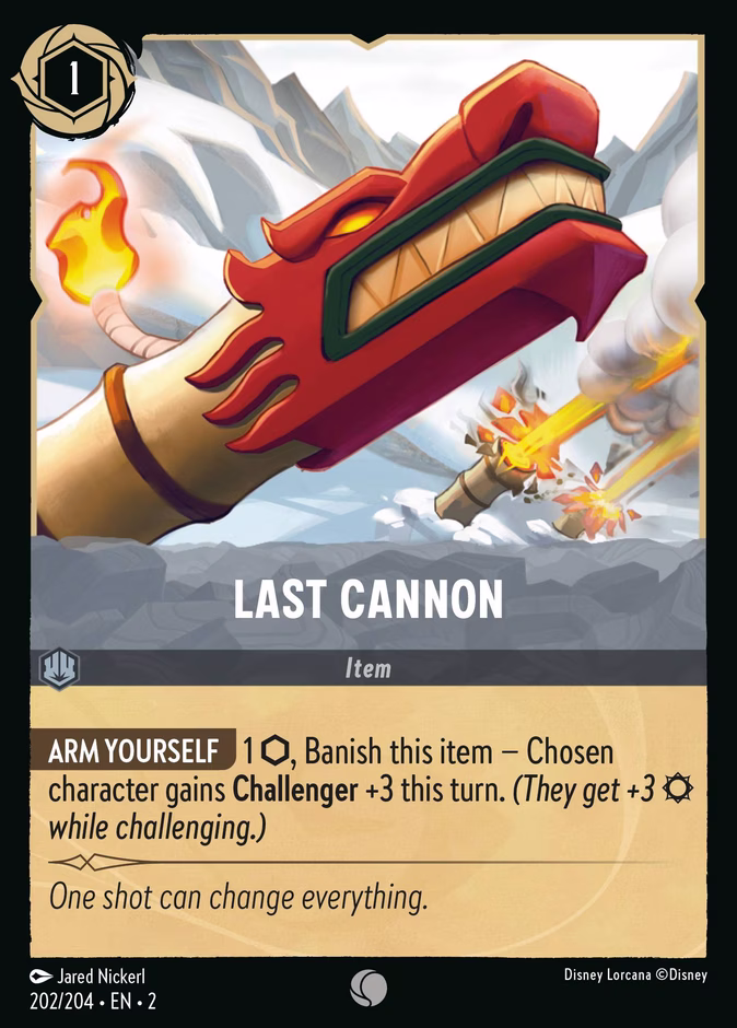 Last Cannon 2-202 Lorcana card