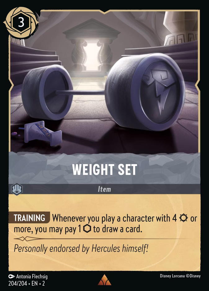 Weight Set 2-204 Lorcana card