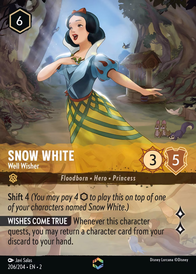 Snow White - Well Wisher 2-206 Lorcana card