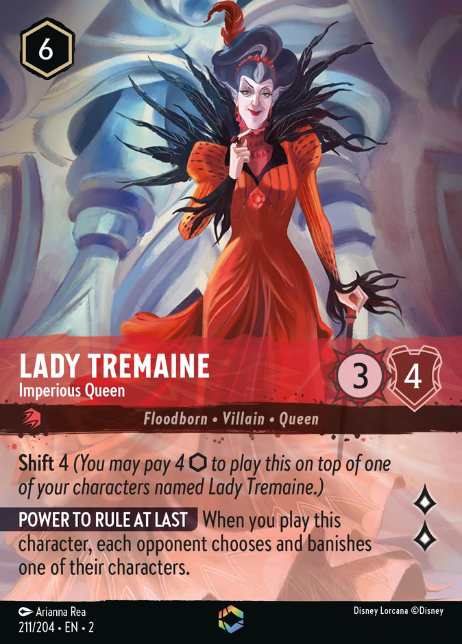Lady Tremaine - Imperious Queen 2-211 Lorcana card