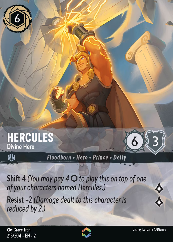 Hercules - Divine Hero 2-215 Lorcana card