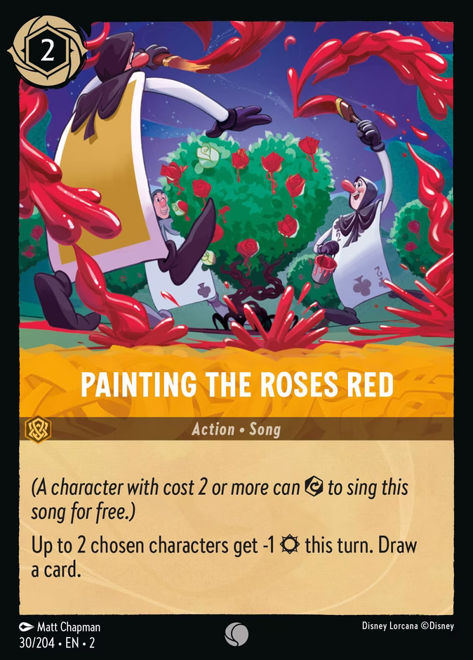 Painting the Roses Red 2-30 Lorcana card