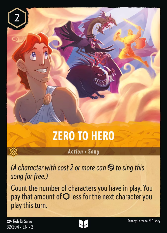 Zero to Hero 2-32 Lorcana card