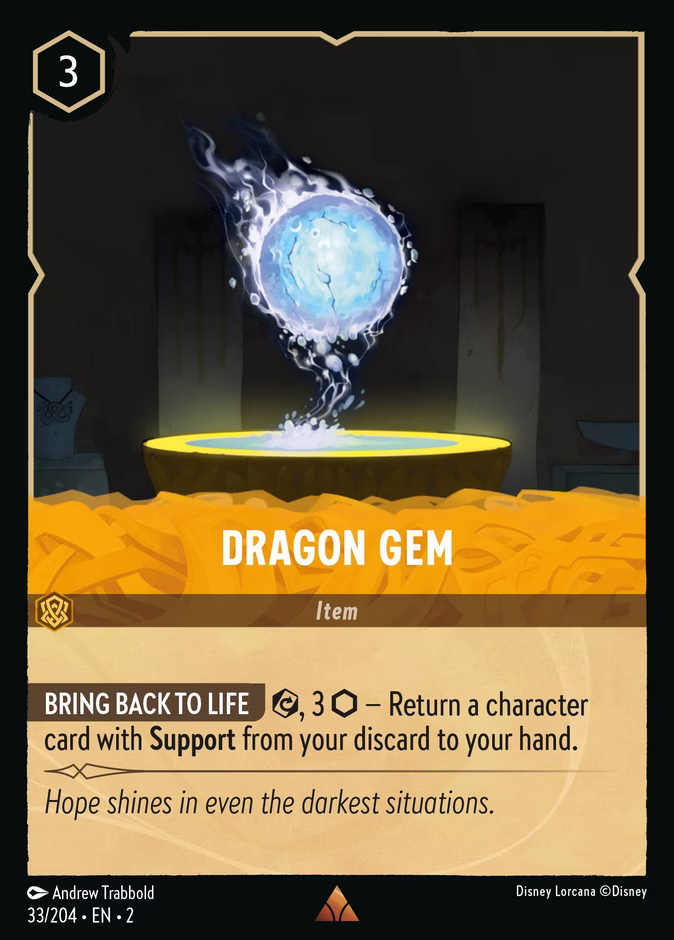 Dragon Gem 2-33 Lorcana card