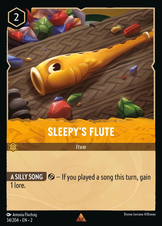 Sleepy's Flute 2-34 Lorcana card