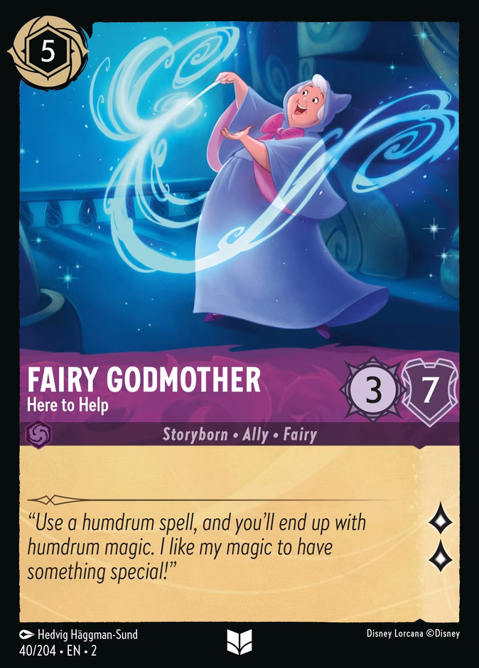 Fairy Godmother - Here to Help 2-40 Lorcana card