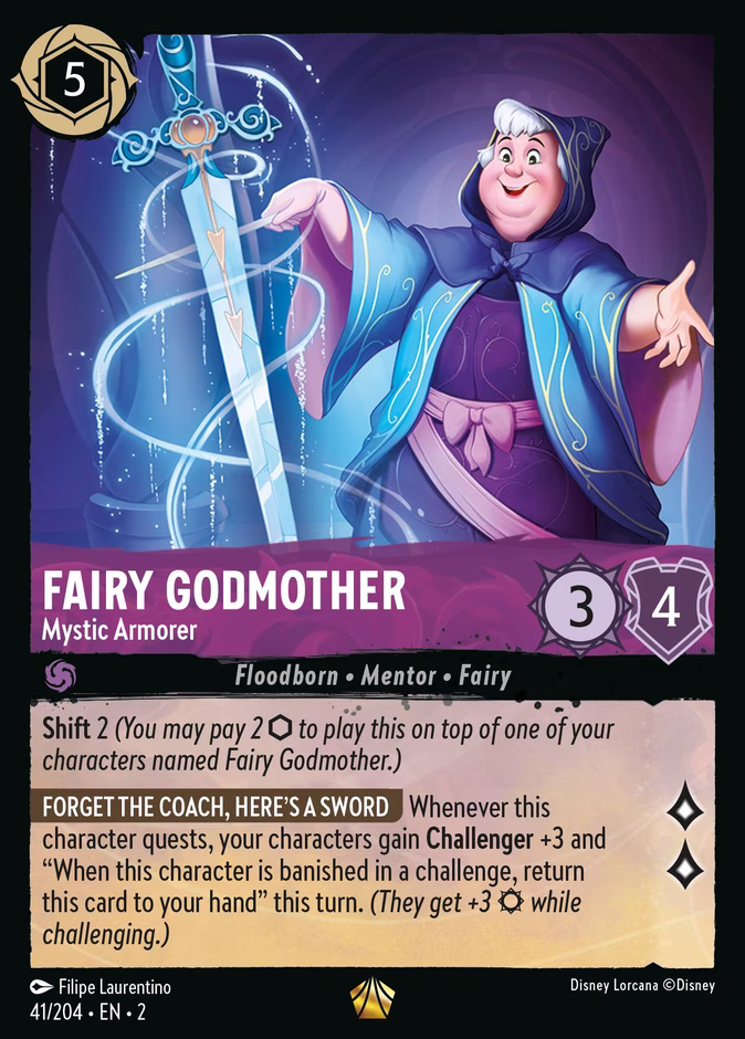Fairy Godmother - Mystic Armorer 2-41 Lorcana card