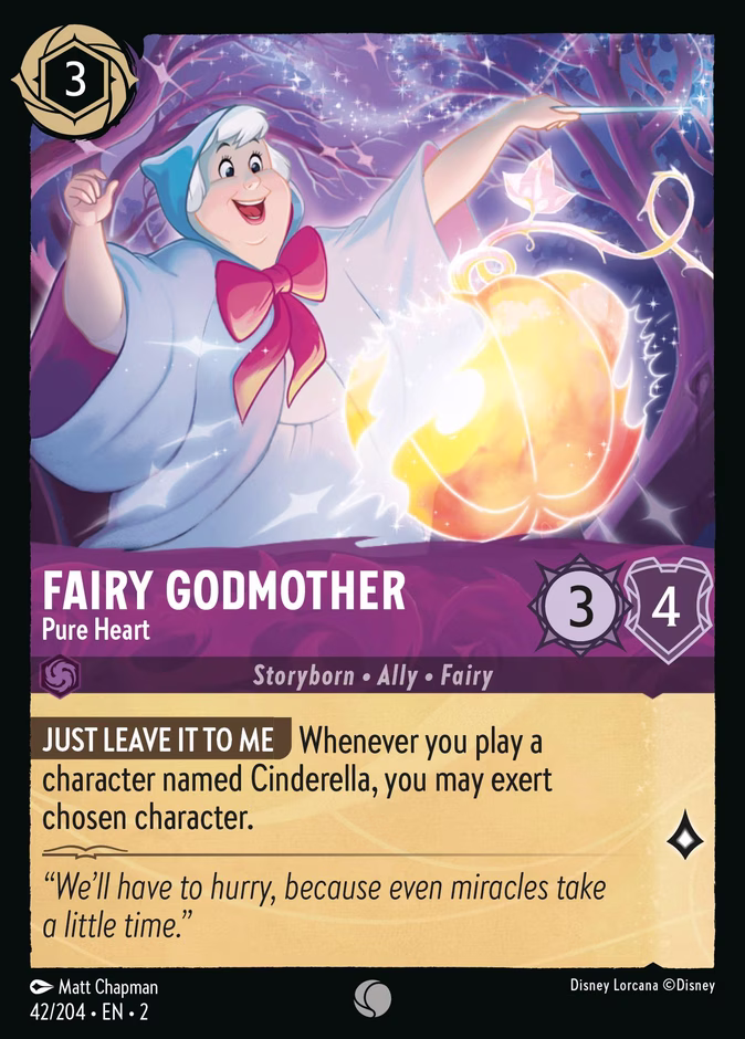 Fairy Godmother - Pure Heart 2-42 Lorcana card