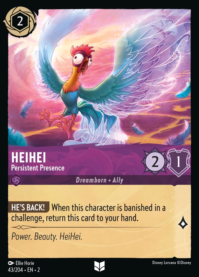 HeiHei - Persistent Presence 2-43 Lorcana card
