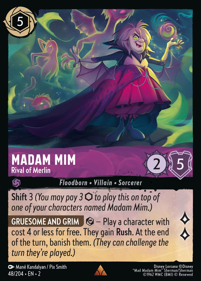Madam Mim - Rival of Merlin 2-48 Lorcana card