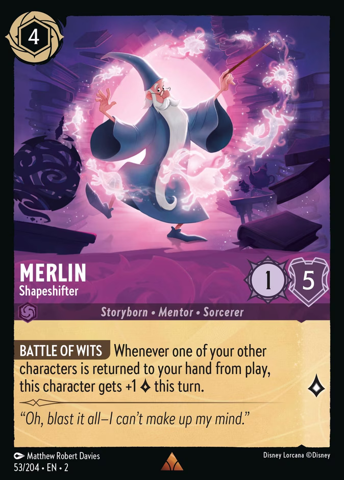 Merlin - Shapeshifter 2-53 Lorcana card
