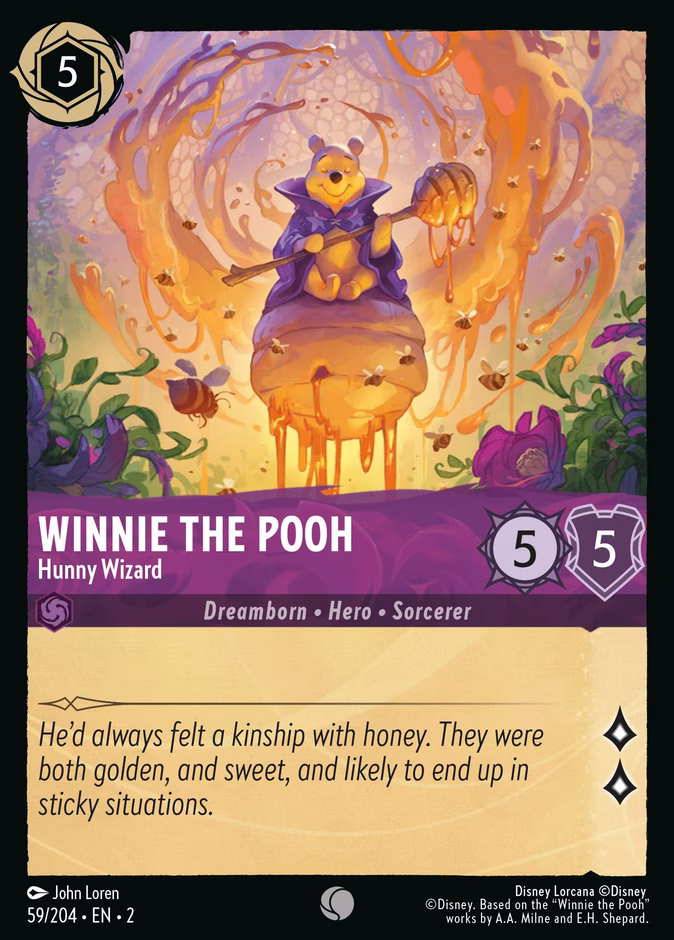 Winnie the Pooh - Hunny Wizard 2-59 Lorcana card
