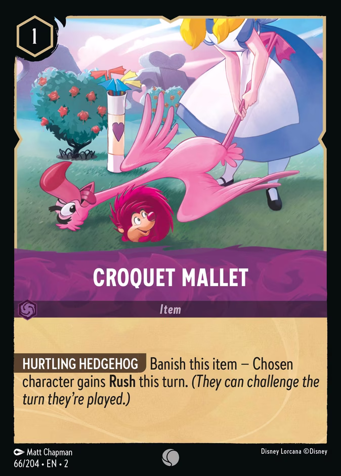 Croquet Mallet 2-66 Lorcana card