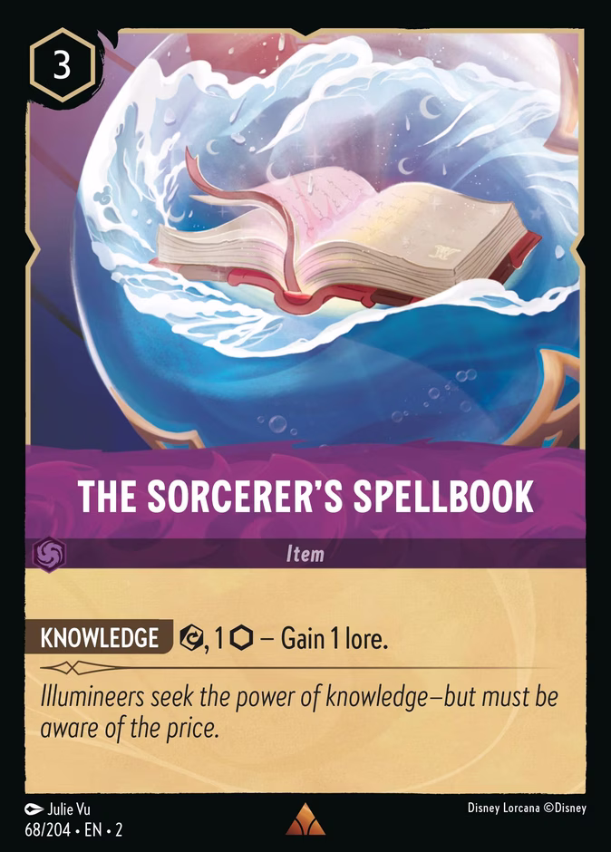 The Sorcerer's Spellbook 2-68 Lorcana card