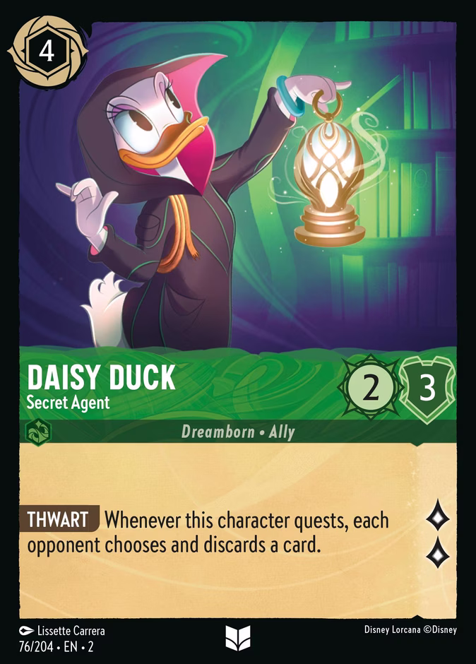 Daisy Duck - Secret Agent 2-76 Lorcana card