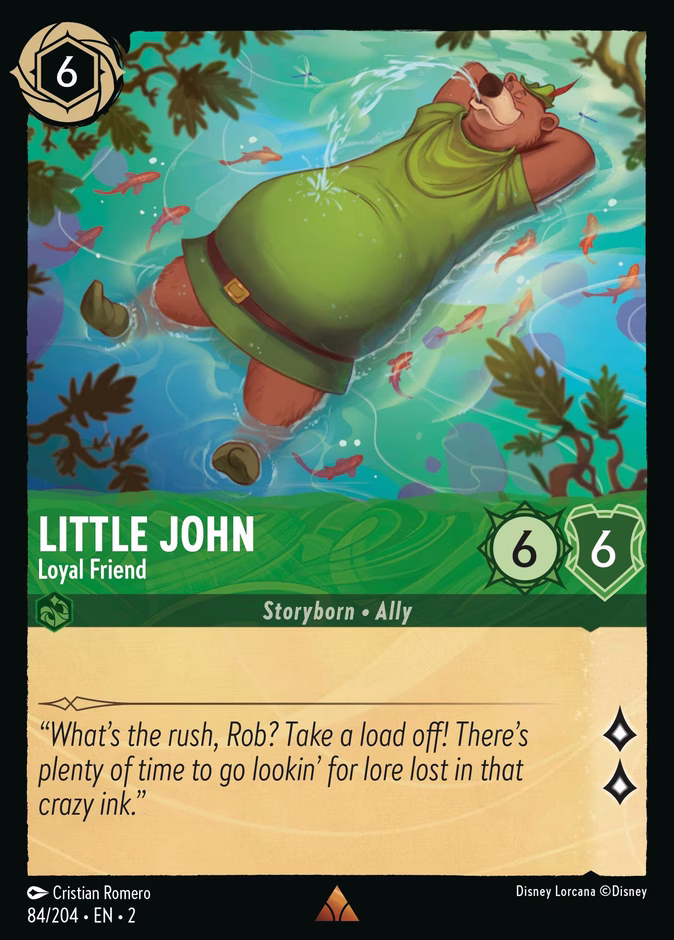 Little John - Loyal Friend 2-84 Lorcana card