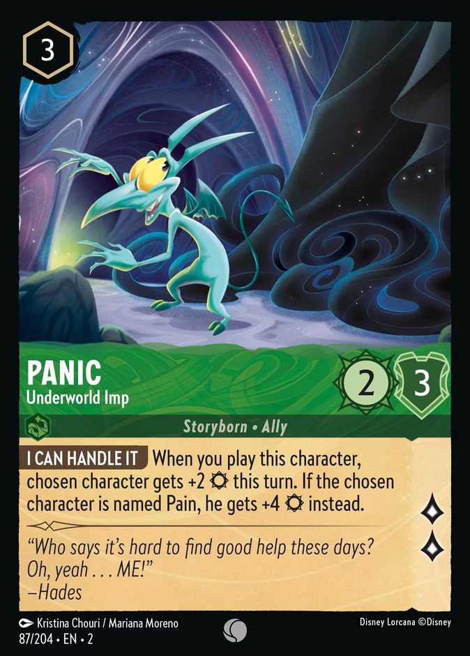 Panic - Underworld Imp 2-87 Lorcana card