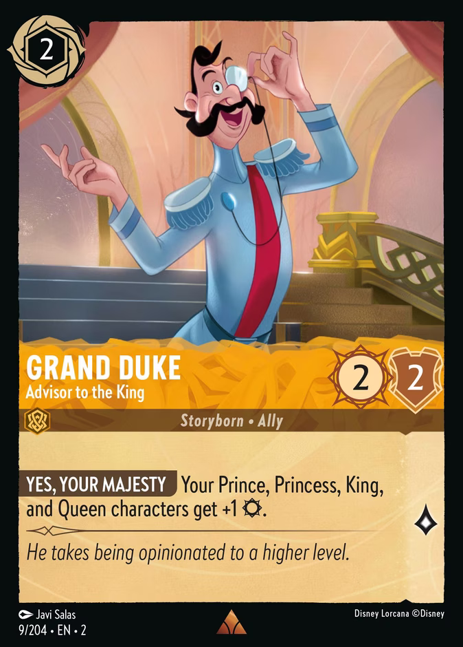 Grand Duke - Advisor to the King 2-9 Lorcana card