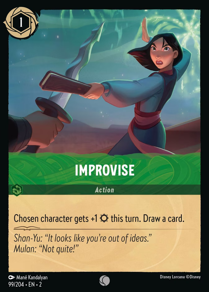 Improvise 2-99 Lorcana card