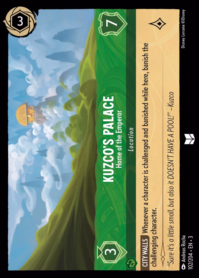 Kuzco's Palace - Home of the Emperor 3-102 Lorcana card