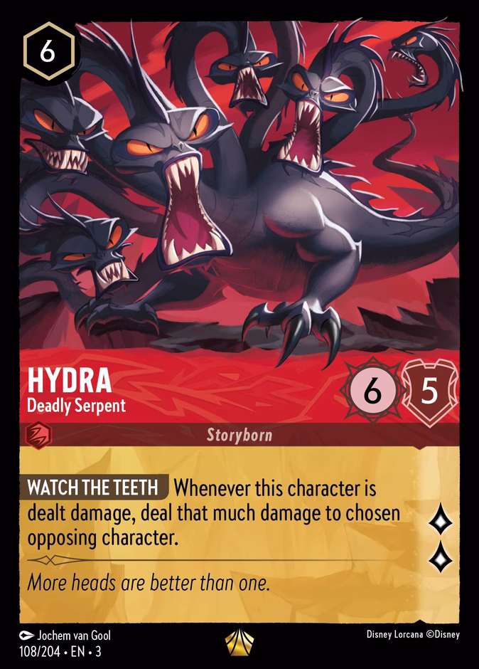 Hydra - Deadly Serpent 3-108 Lorcana card