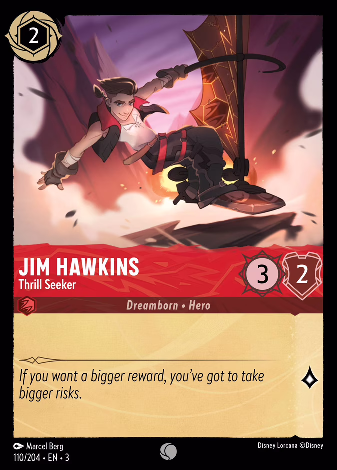 Jim Hawkins - Thrill Seeker 3-110 Lorcana card