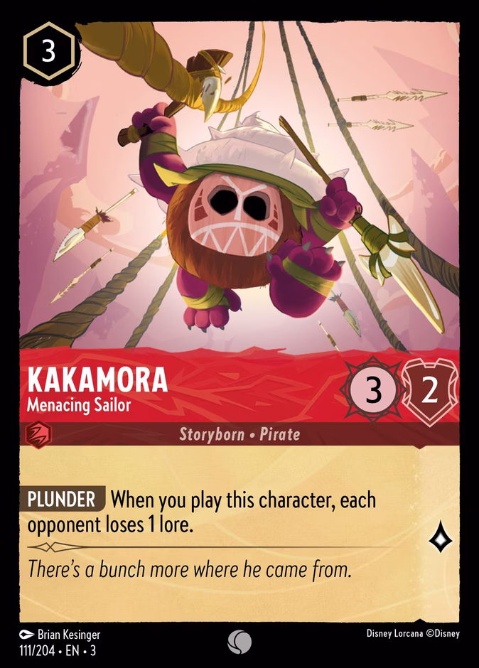 Kakamora - Menacing Sailor 3-111 Lorcana card
