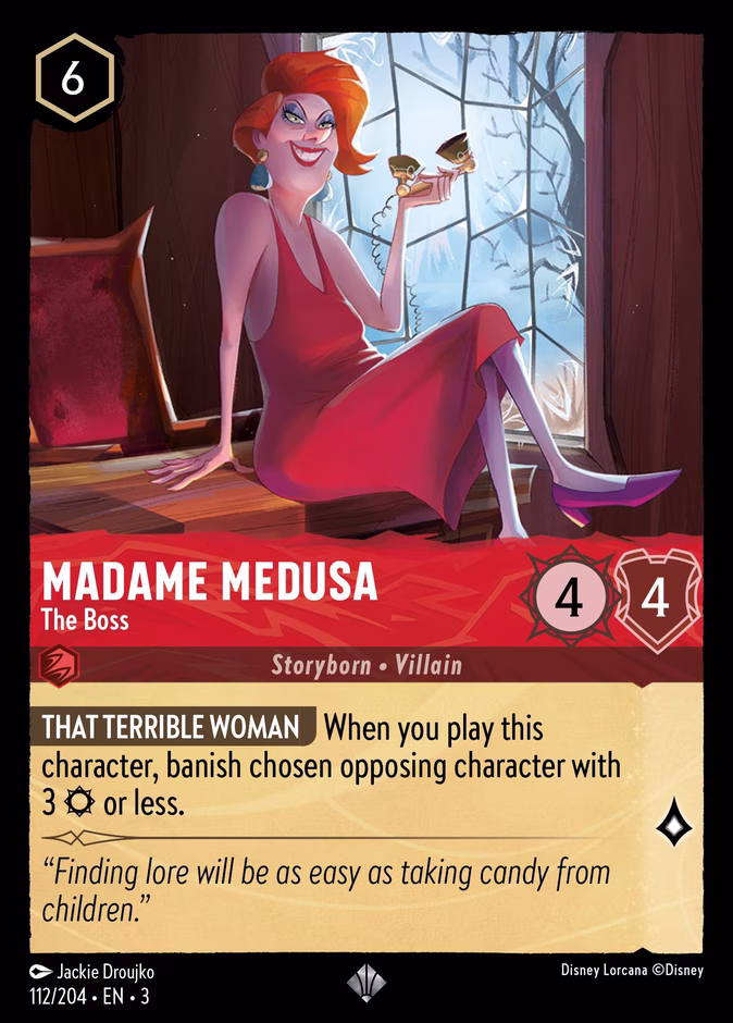 Madame Medusa - The Boss 3-112 Lorcana card