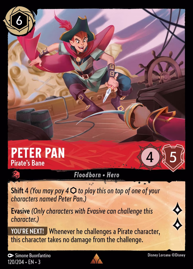 Peter Pan - Pirate's Bane 3-120 Lorcana card