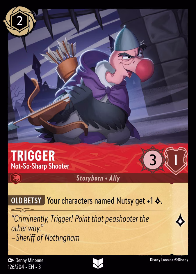 Trigger - Not-So-Sharp Shooter 3-126 Lorcana card
