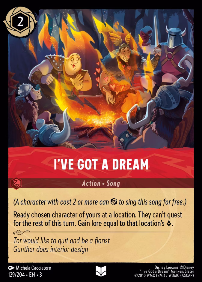 I've Got a Dream 3-129 Lorcana card