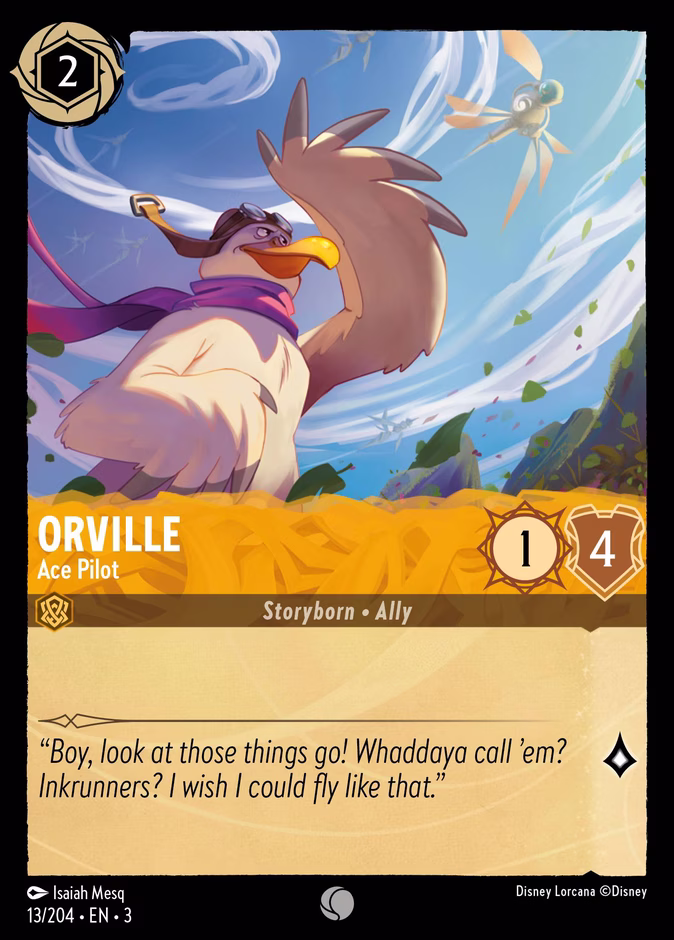 Orville - Ace Pilot 3-13 Lorcana card