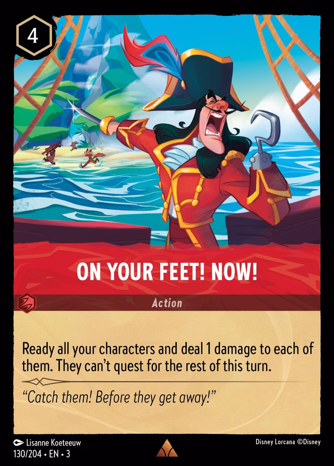 On Your Feet! Now! 3-130 Lorcana card