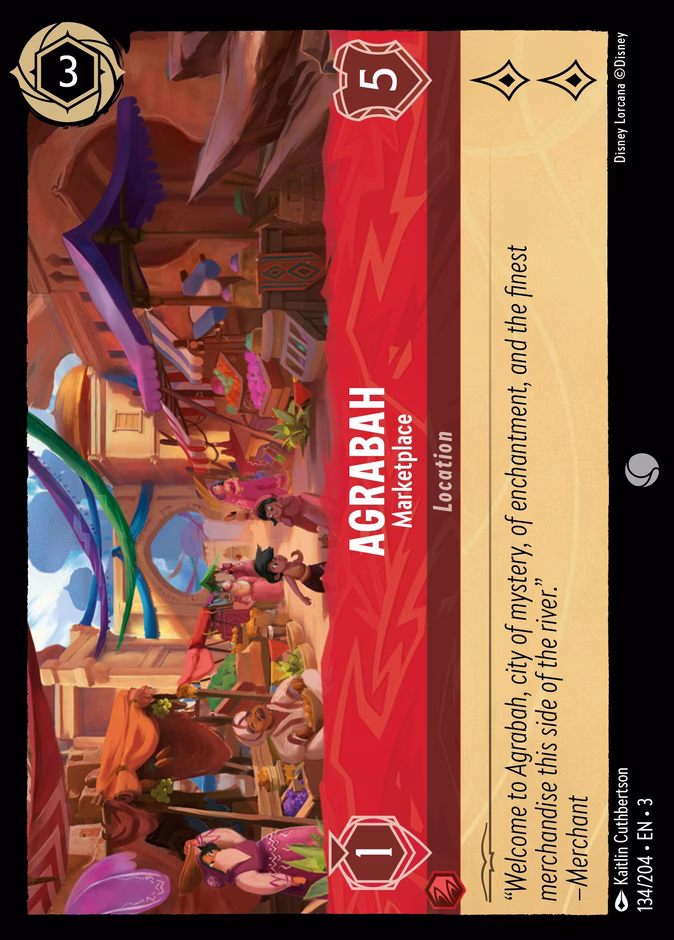 Agrabah - Marketplace 3-134 Lorcana card