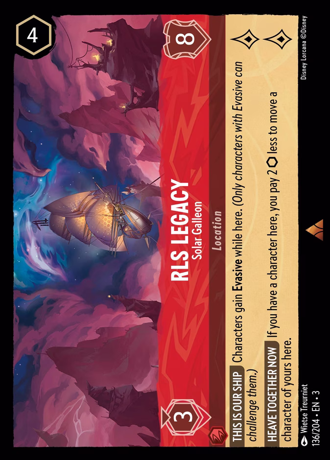 RLS Legacy - Solar Galleon 3-136 Lorcana card