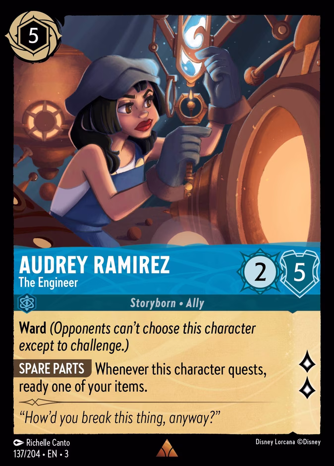 Audrey Ramirez - The Engineer 3-137 Lorcana card