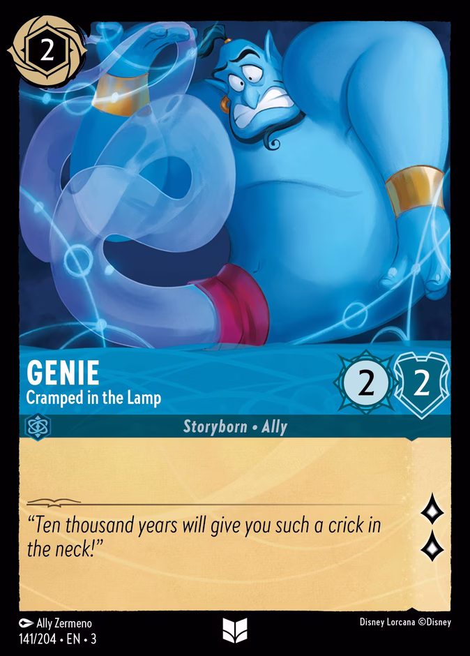 Genie - Cramped in the Lamp 3-141 Lorcana card