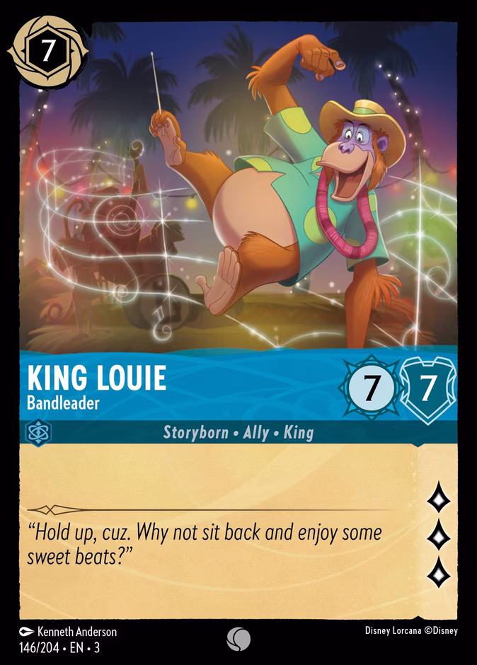 King Louie - Bandleader 3-146 Lorcana card