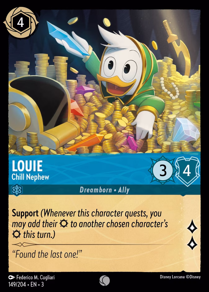 Louie - Chill Nephew 3-149 Lorcana card