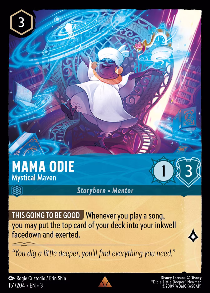 Mama Odie - Mystical Maven 3-151 Lorcana card
