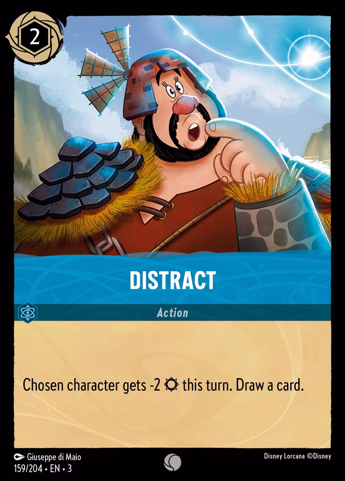 Distract 3-159 Lorcana card