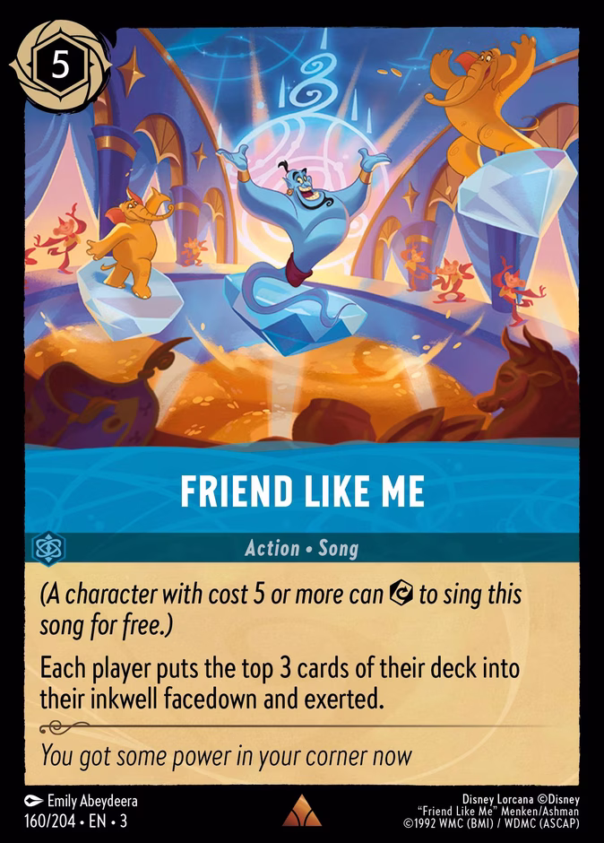 Friend Like Me 3-160 Lorcana card