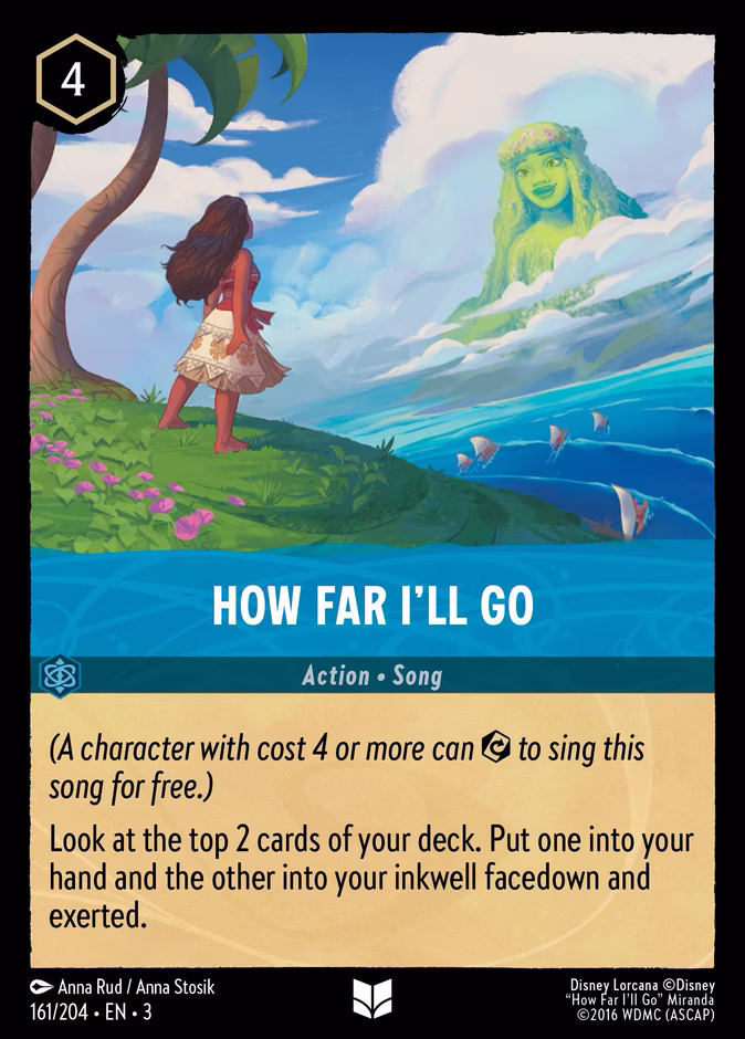 How Far I'll Go 3-161 Lorcana card