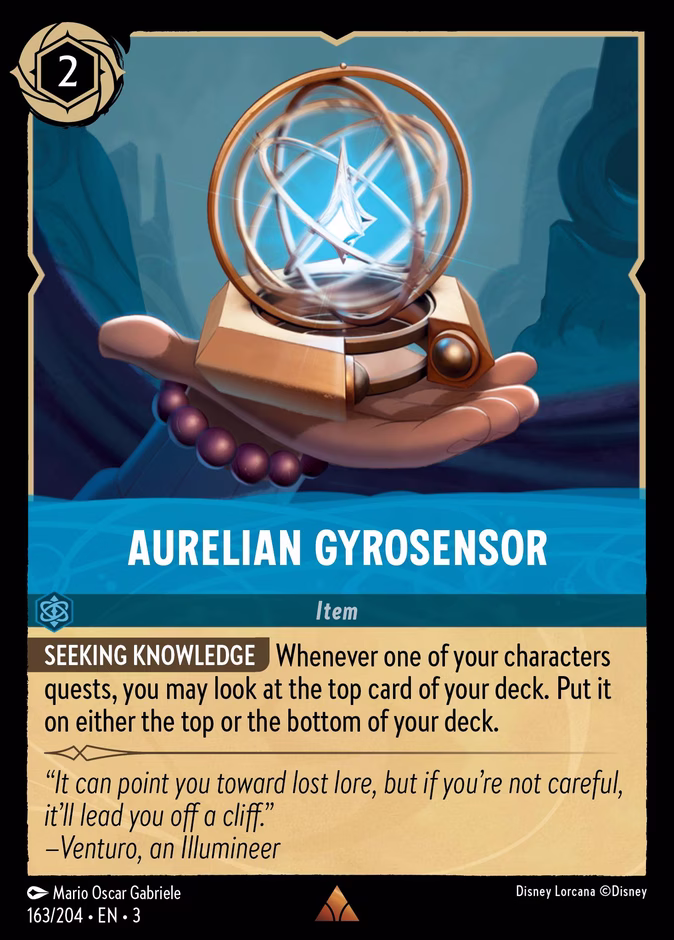 Aurelian Gyrosensor 3-163 Lorcana card