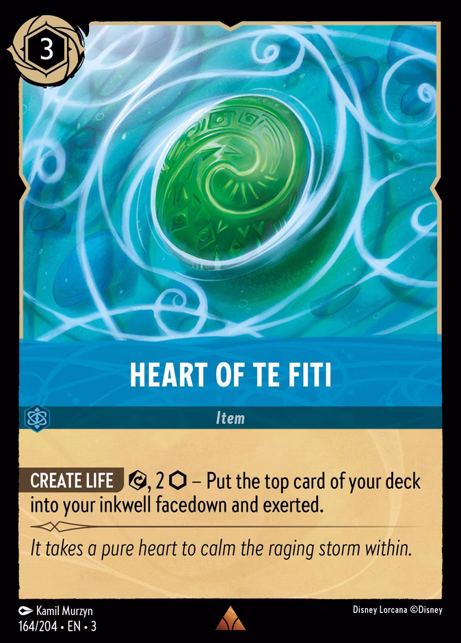 Heart of Te Fiti 3-164 Lorcana card