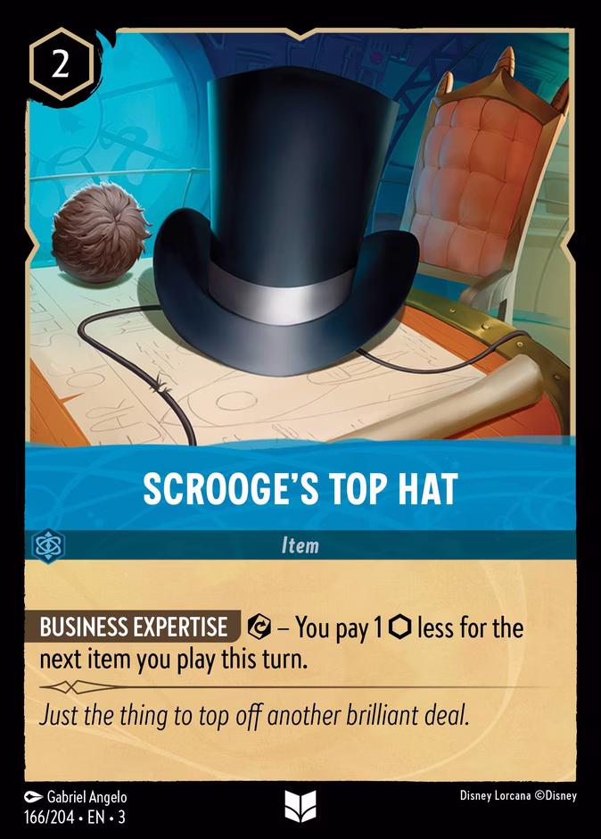 Scrooge's Top Hat 3-166 Lorcana card