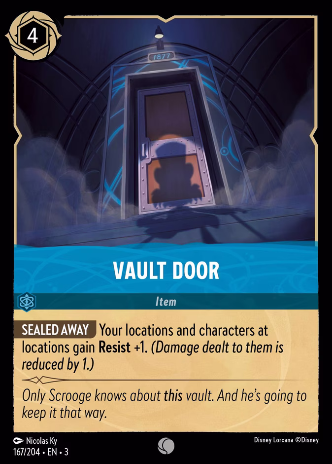 Vault Door 3-167 Lorcana card