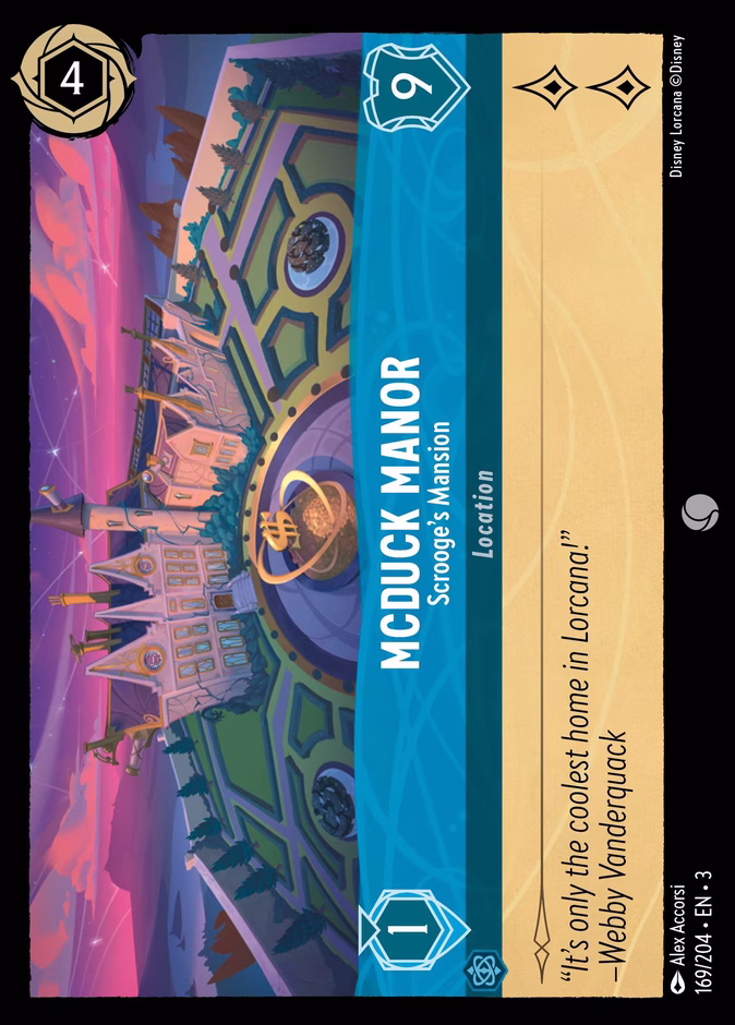 McDuck Manor - Scrooge's Mansion 3-169 Lorcana card