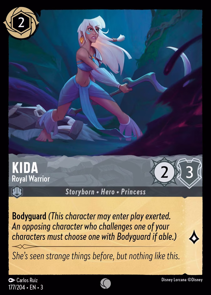 Kida - Royal Warrior 3-177 Lorcana card