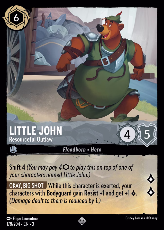 Little John - Resourceful Outlaw 3-178 Lorcana card